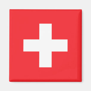 Schweiz Flagga Magnet