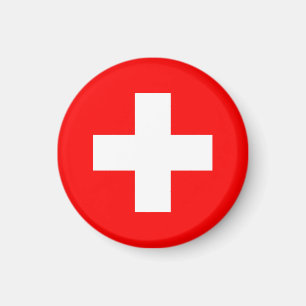 Schweiz Flagga Magnet