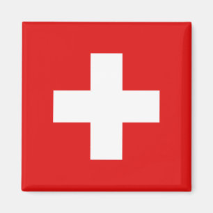 Schweiz Flagga Magnet
