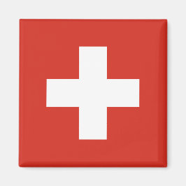 Schweiz Flagga Magnet