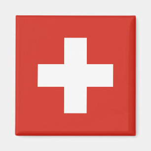 Schweiz Flagga Magnet