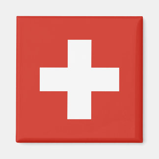 Schweiz Flagga Magnet