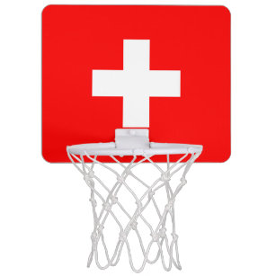 Schweiz Flagga Mini-Basketkorg