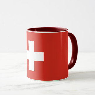 Schweiz flagga Mugg