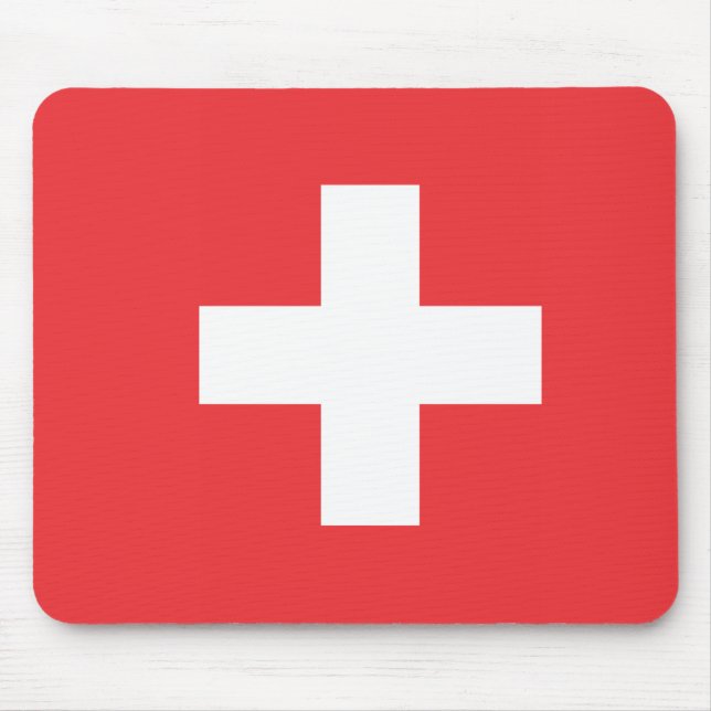 Schweiz flagga musmatta (Framsidan)