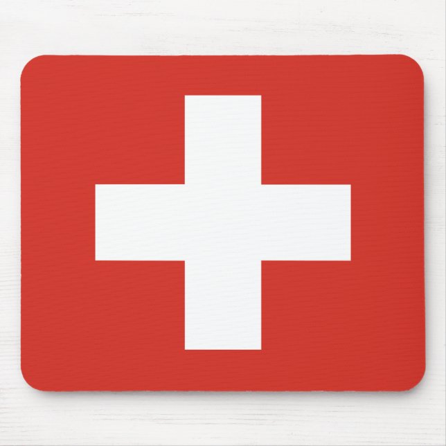 Schweiz flagga musmatta (Framsidan)