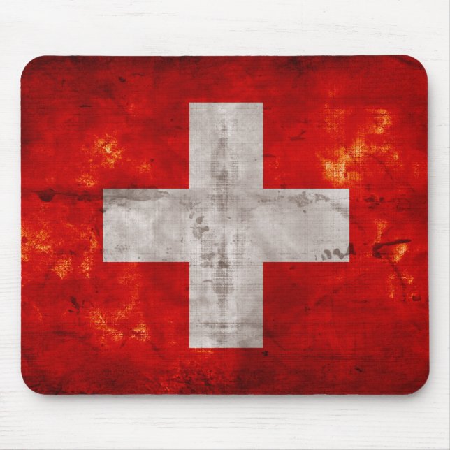 Schweiz flagga musmatta (Framsidan)