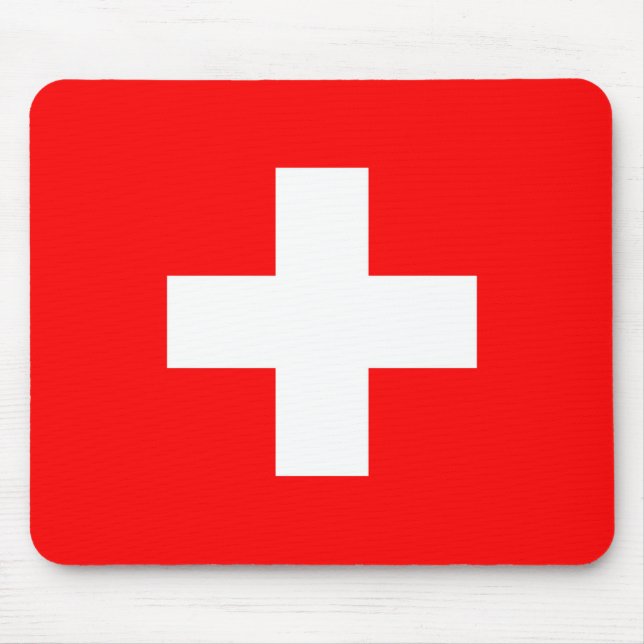 Schweiz Flagga Musmatta (Framsidan)