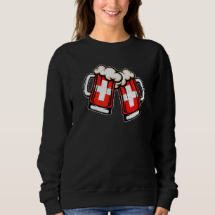 Schweiz Flagga Ölmugg Cool Schweizisk Öl T Shirt