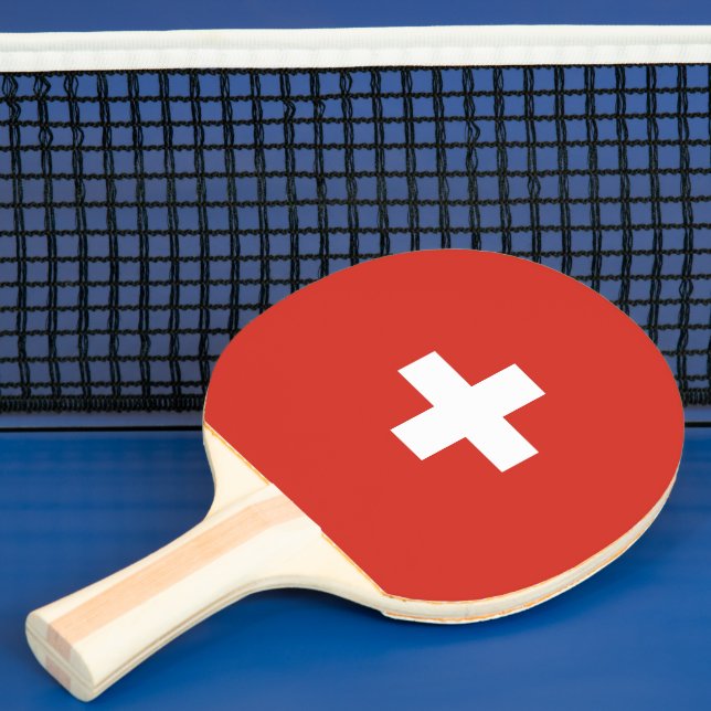 Schweiz flagga pingisracket (Insitu)
