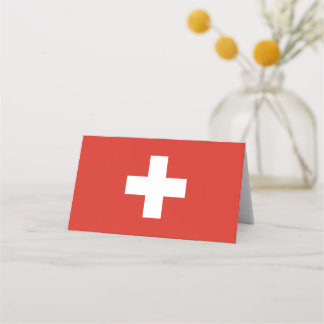 Schweiz Flagga Placeringskort
