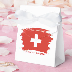Schweiz flagga presentaskar
