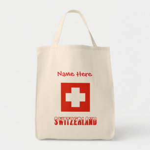Schweiz Flagga Red Personlig Tygkasse