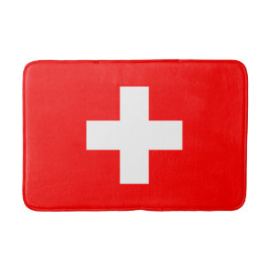 Schweiz Flagga (Schweiz) Badrumsmatta