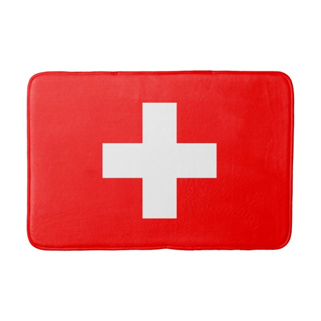 Schweiz Flagga (Schweiz) Badrumsmatta (Framsidan)