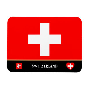 Schweiz Flagga/Schweiz land/Schweiz Magnet