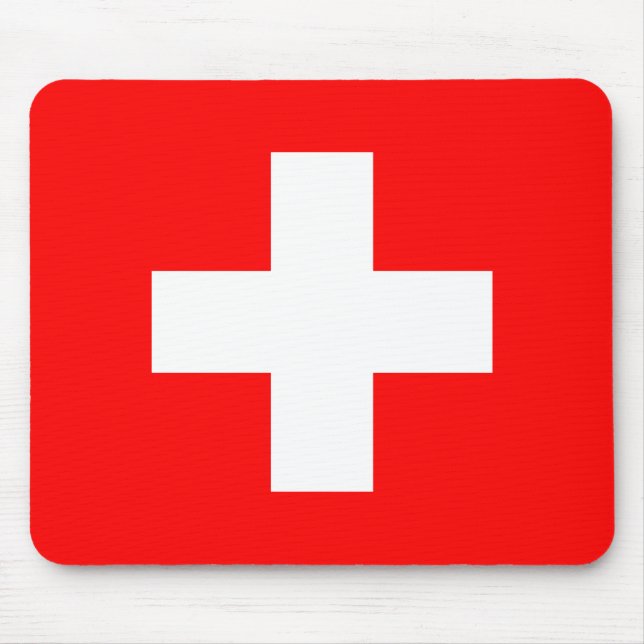 Schweiz Flagga (Schweiz) Musmatta (Framsidan)