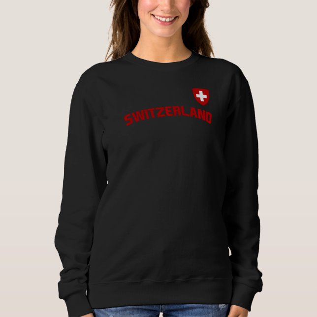 Schweiz Flagga Schweiz Pride Internationell Land T Shirt (Framsida)