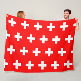 Schweiz Flagga Schweiz Schweiz Europa Patriotic Fleecefilt