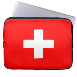 Schweiz Flagga Schweiz Schweiz Laptop Fodral
