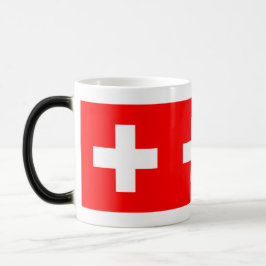 Schweiz Flagga Schweiz Schweiz Magisk Mugg
