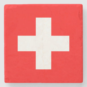 Schweiz Flagga (Schweiz) Stenunderlägg