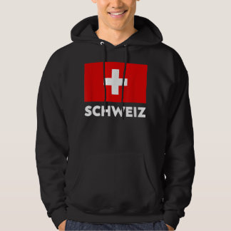 Schweiz Flagga Schweiz Suisse Swiss White Red Hoodie