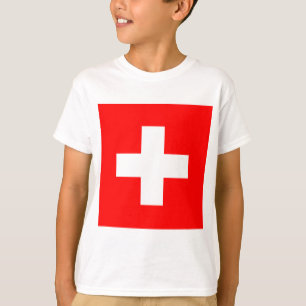 Schweiz Flagga (Schweiz) T Shirt