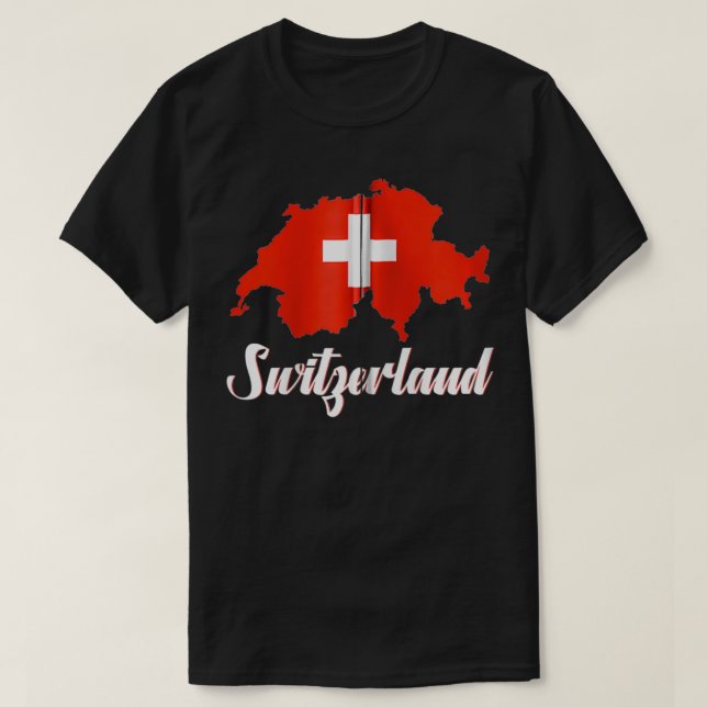 Schweiz Flagga Swiss Manar Women Kids Zip T Shirt (Design framsida)