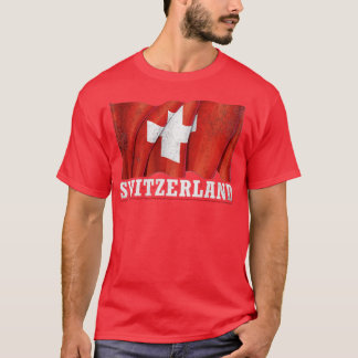 Schweiz Flagga T Shirt