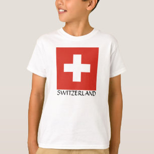 Schweiz Flagga T Shirt