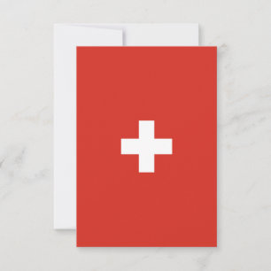 Schweiz flagga tack kort