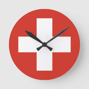 Schweiz-flagga telefonnummer rund klocka
