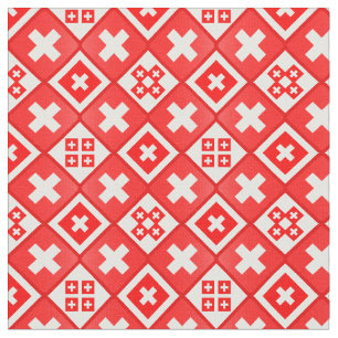 Schweiz Flagga & Trendig Schweiz Fabric mode Tyg