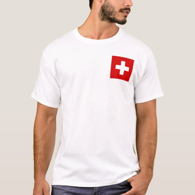 Schweiz flagga tröja (Framsida)