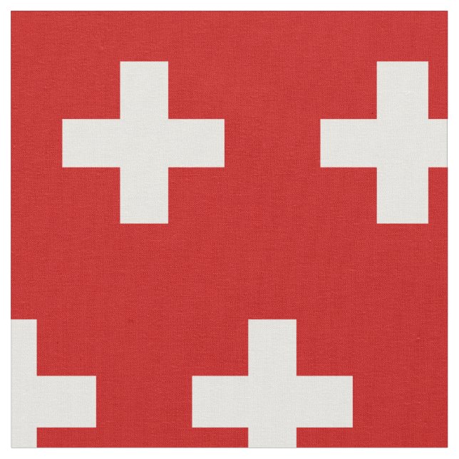 Schweiz flagga tyg (Närbild)