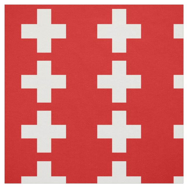 Schweiz Flagga Tyg (Provkarta)