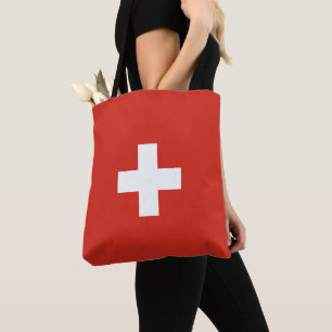 Schweiz flagga tygkasse