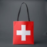 Schweiz Flagga Tygkasse<br><div class="desc">Schweiz Flagga</div>
