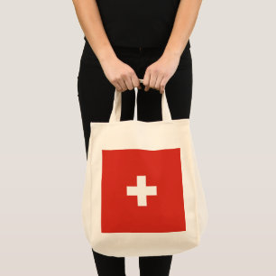 Schweiz flagga tygkasse