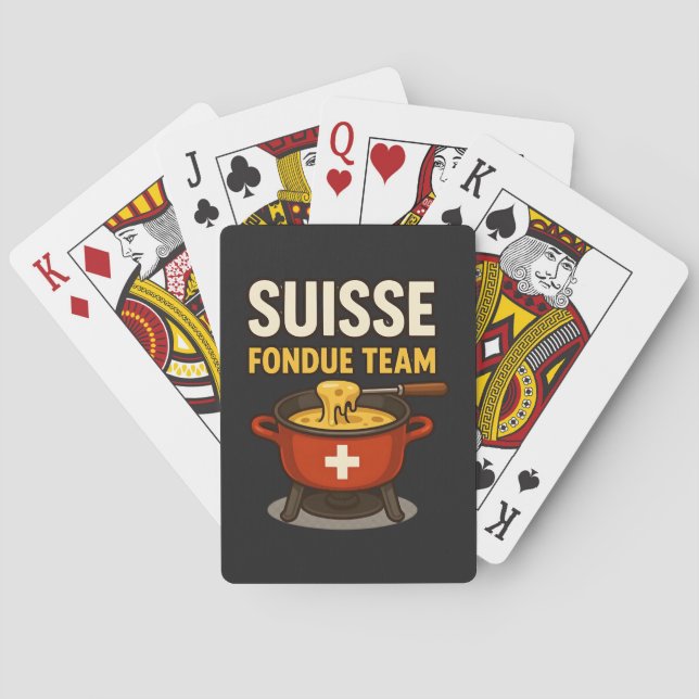 Schweiz Fondue Lag Casinokort (Baksidan)