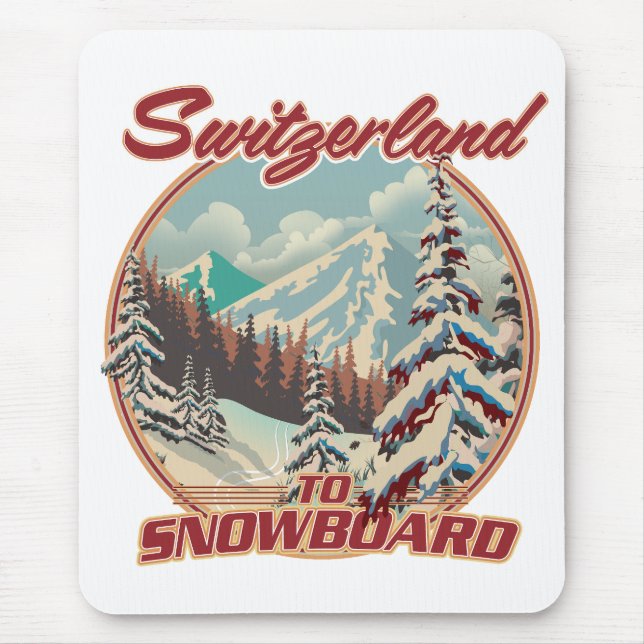 Schweiz för Snowboard Musmatta (Framsidan)