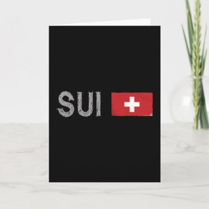 Schweiz Fotboll Fan T-shirt Schweiz Flagga Kort