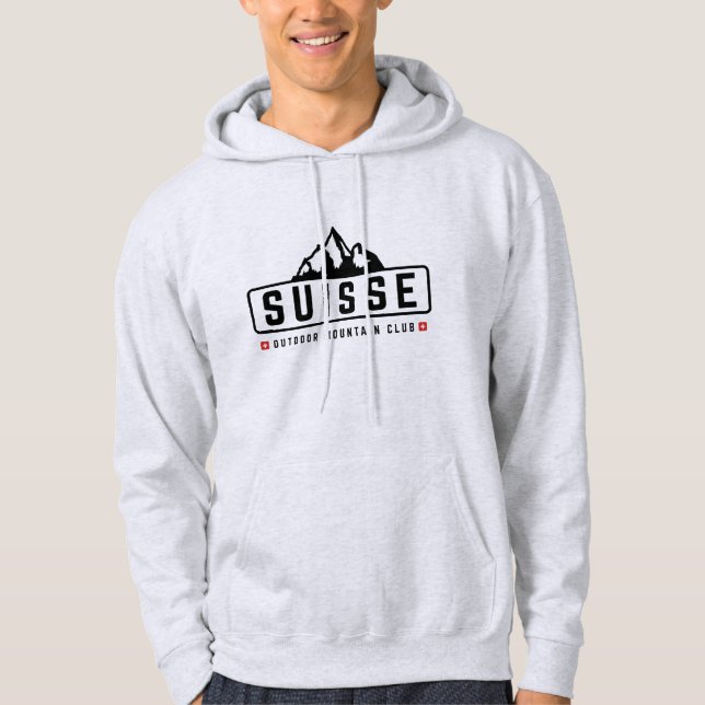 Schweiz friluftsliv hoodie (Framsida)