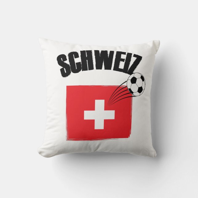 Schweiz Fussball Schweiz Flagga Kudde (Framsida)