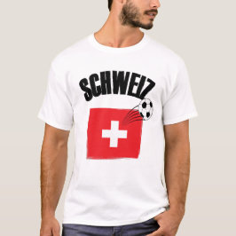 Schweiz Fussball Schweiz Flagga T Shirt