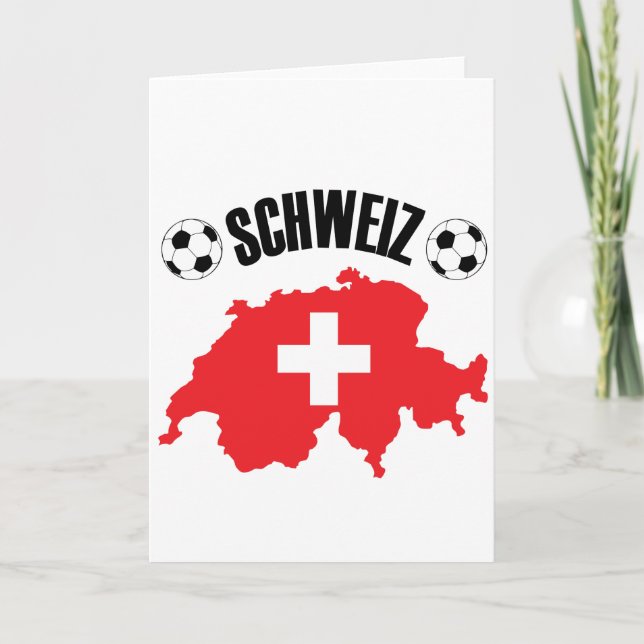 Schweiz Fussball Schweiz Karta Kort (Framsida)