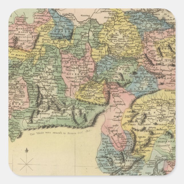 Schweiz Fyrkantigt Klistermärke (Framsida)