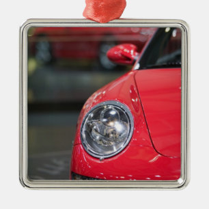 SCHWEIZ, GENEVA: 75:e årliga Genève Auto 8 Julgransprydnad Metall