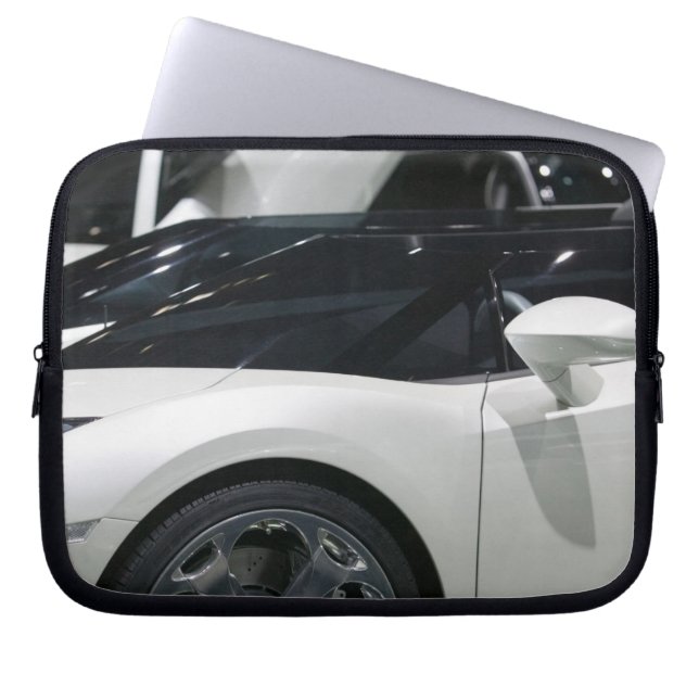 SCHWEIZ, GENEVA: 75:e årliga Genève Auto 9 Laptop Fodral (Framsidan)